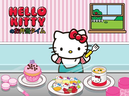 ハローキティのお弁当タイム