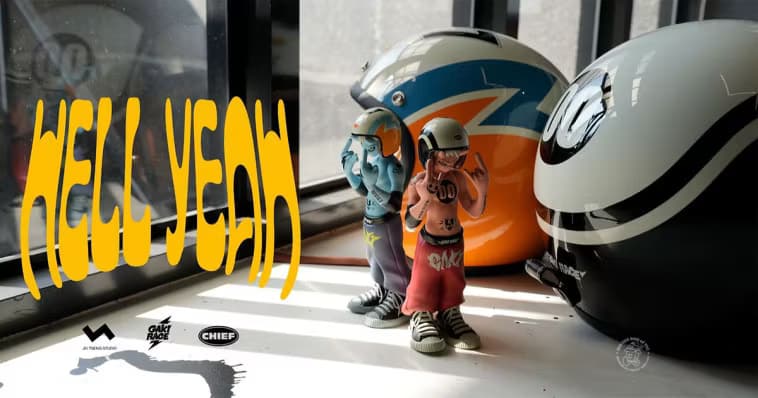 JT STUDIO x CHIEF Helmet Presents GAKI RACE x CHIEF Helmet HELL YEAH
