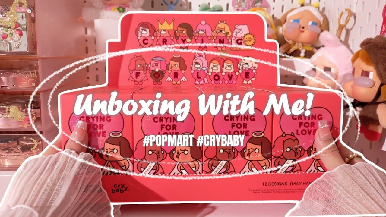 POPMART CRYBABY CRYING FOR LOVE FULL SET UNBOXING [4K]