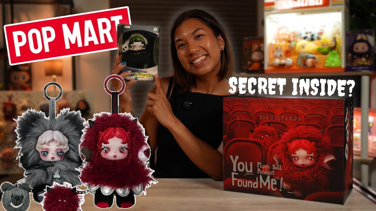 Full Unboxing & First Impressions - SKULLPANDA You Found Me! Series & Lazy Panda Plush Pendants