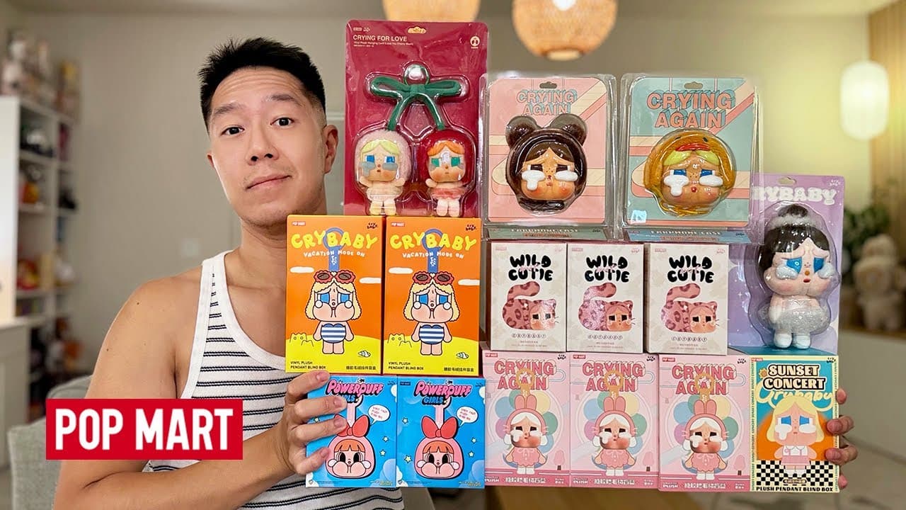 MASSIVE POP MART CRYBABY PLUSH PENDANTS UNBOXING! Vacation Mode On, Wild but Cutie, Powerpuff & More